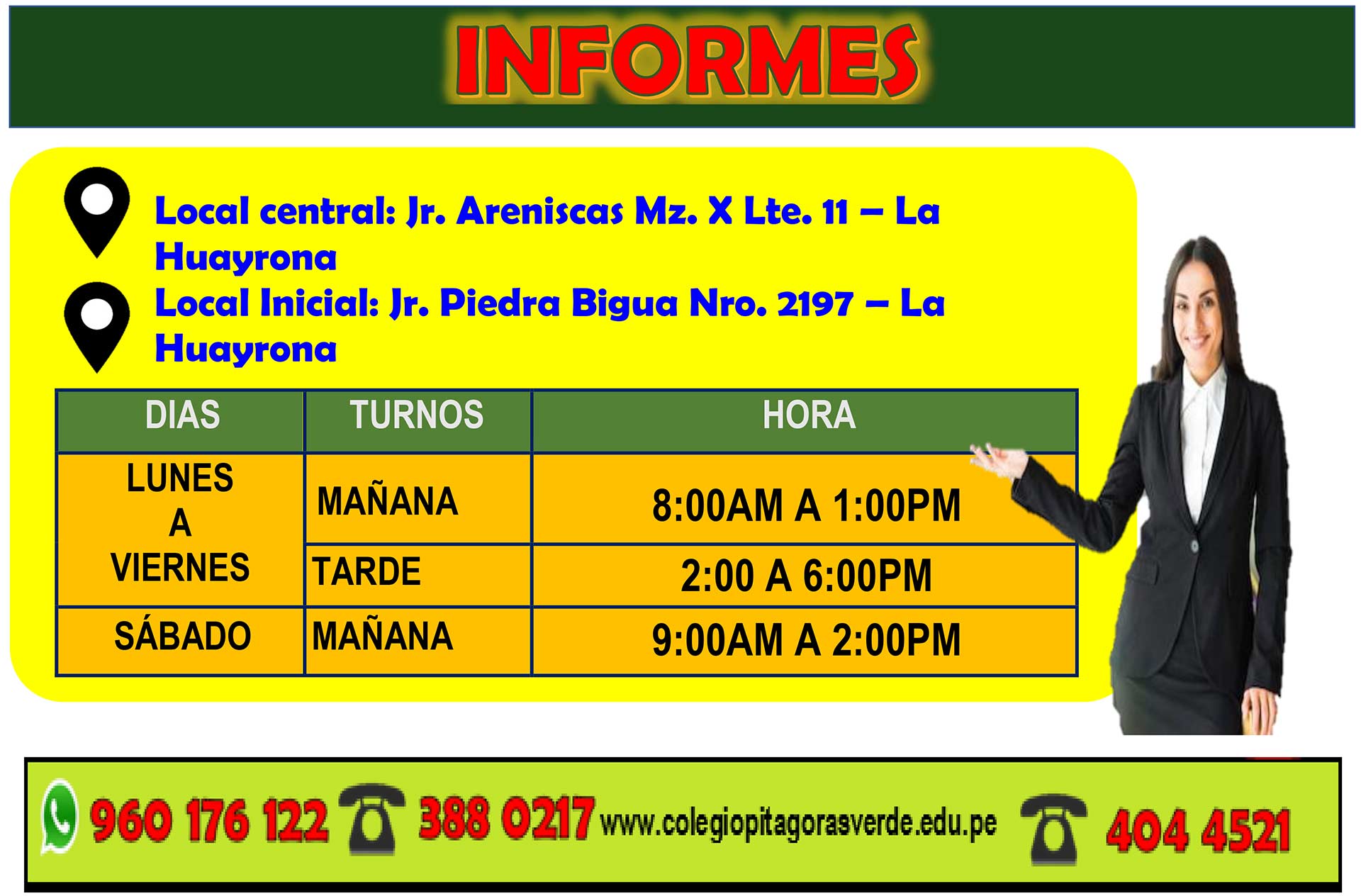 Ingresantes 2025 - Colegio Pitagoras Verde