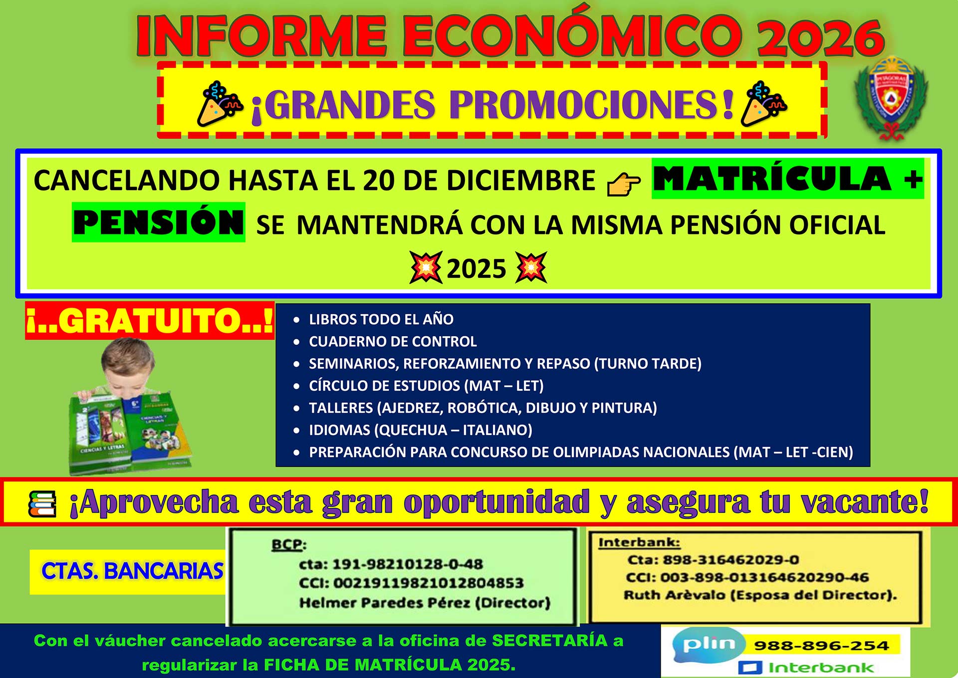 Verano 2025 - Colegio Pitagoras Verde