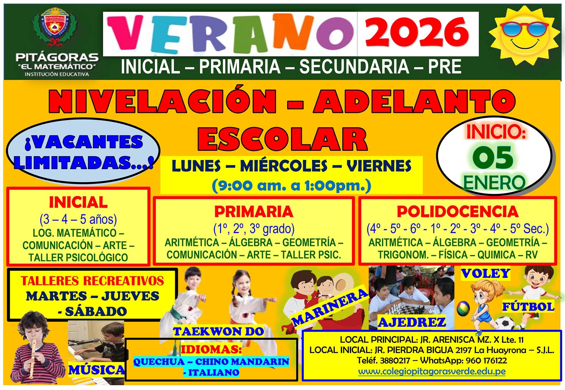Informes 2025 - Colegio Pitagoras Verde